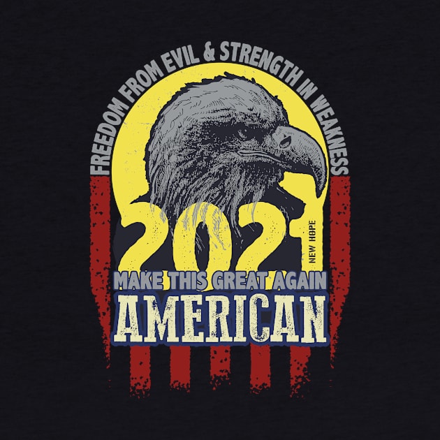 Freedom And Strength: American Eagle 2021 by POD Anytime